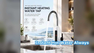 瞬間湯沸かし器 ステンレス蛇口