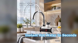 タンクレス加熱タップ、3300Wの電力、3〜5秒で水を加熱し、キッチン、バルコニー、バスに適しています。