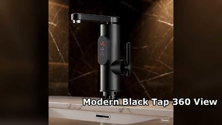 モダンな黒いバスルーム タップ 360 ビュー ヨーロッパ スタイルのデザイン